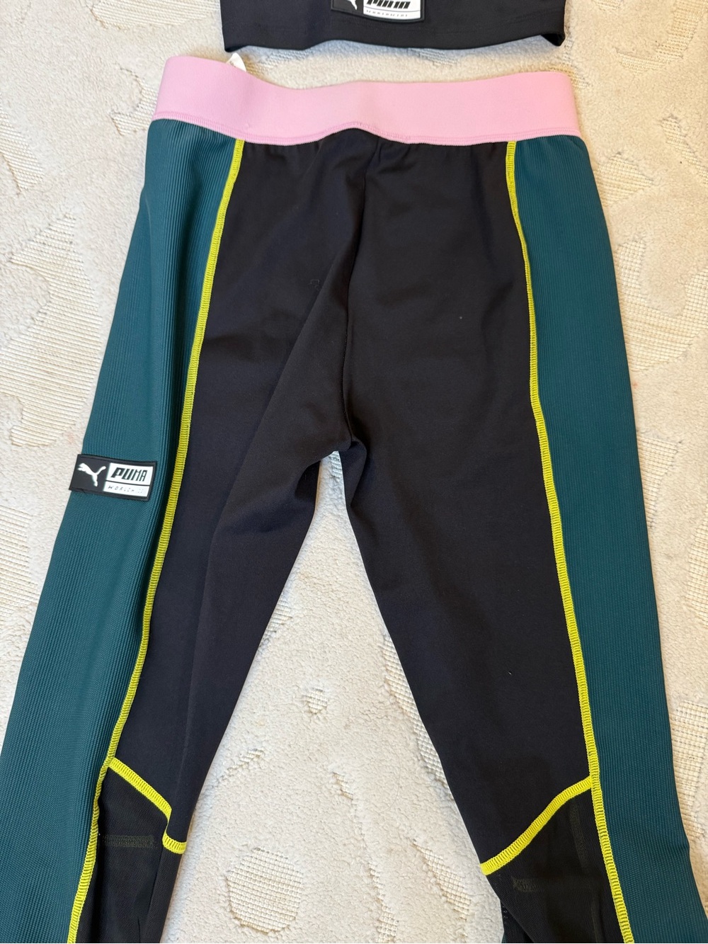 Puma Teal Pink Black Colorblock Active Set - Picture 5 of 5